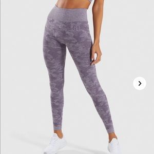 Gymshark Camo Seamless Purple Leggings S